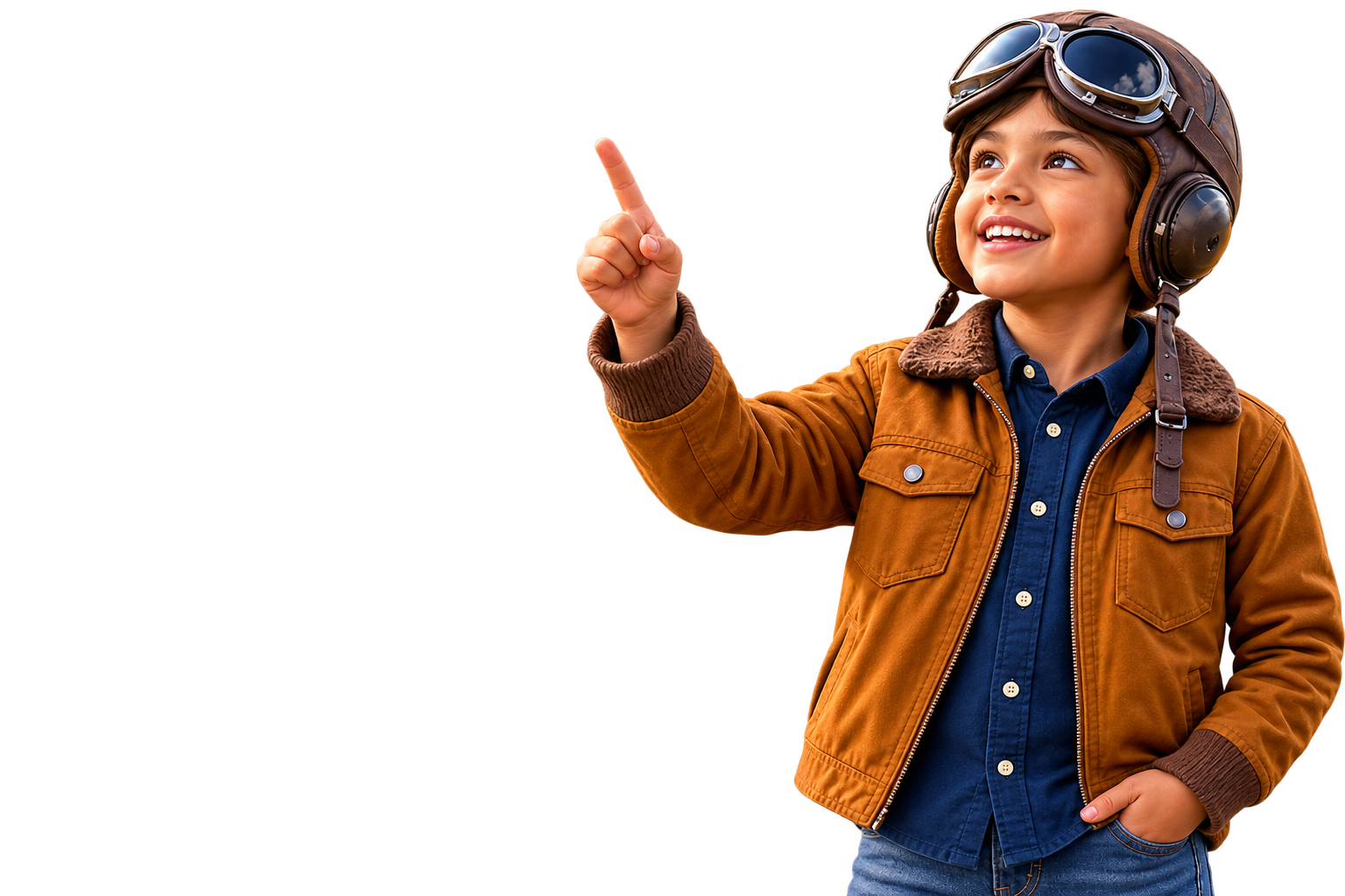 Young pilot